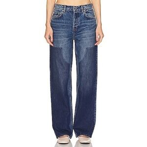 GRLFRND Jeans Women's Size 24 Patchwork Wide Leg Blue Denim